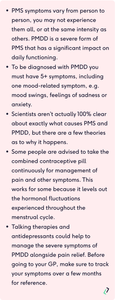 PMS Symptoms & PMDD Symptoms