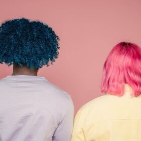 Colourful hairstyles