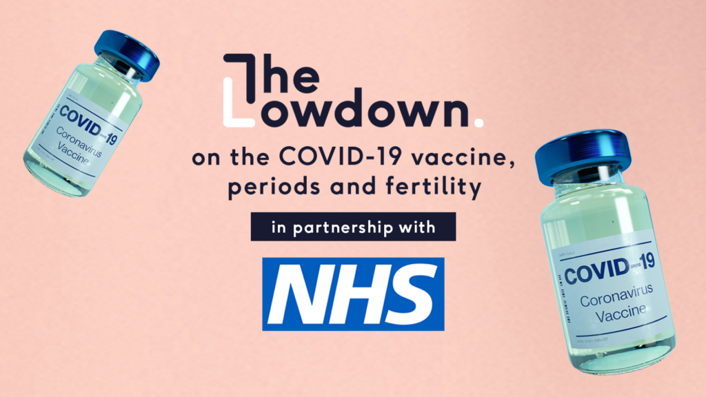 The lowdown on the COVID-19 vaccine, periods, and fertility in partnership with the NHS