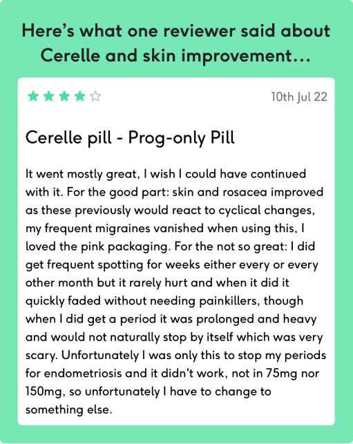 Cerelle pill review | The Lowdown