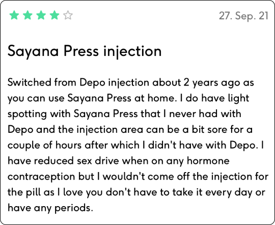 Sayana Press Injection Review | The Lowdown