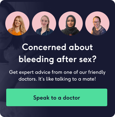 concerned about bleeding after sex? Speak to a doctor