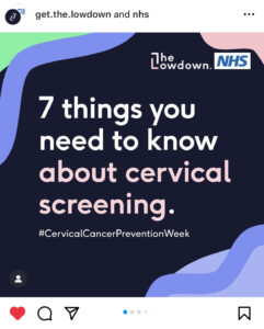 The Lowdown and NHS cervical screening partnership | The Lowdown