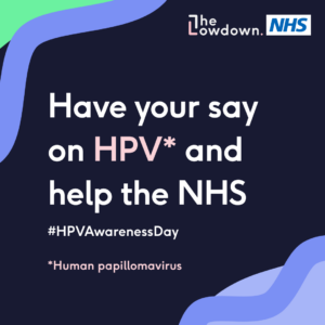 NHS HPV awareness survey 2024