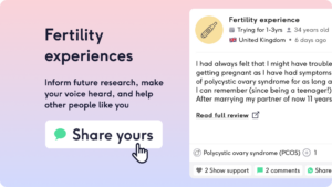 Share your fertility experience | The Lowdown