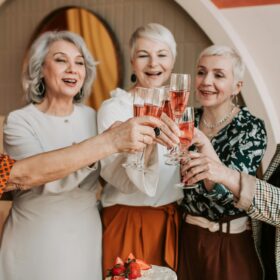 group of women celebrating