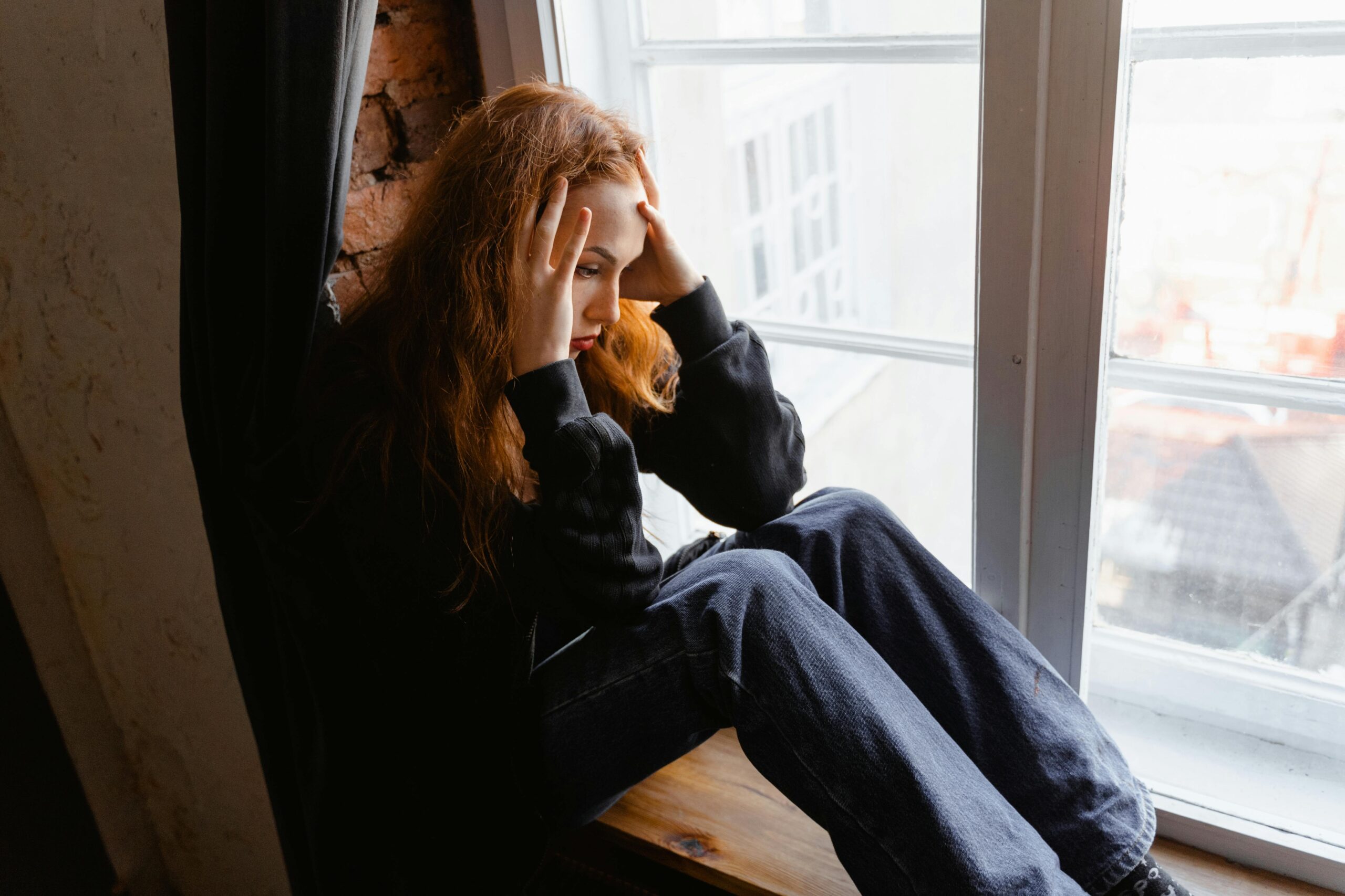Anxious woman